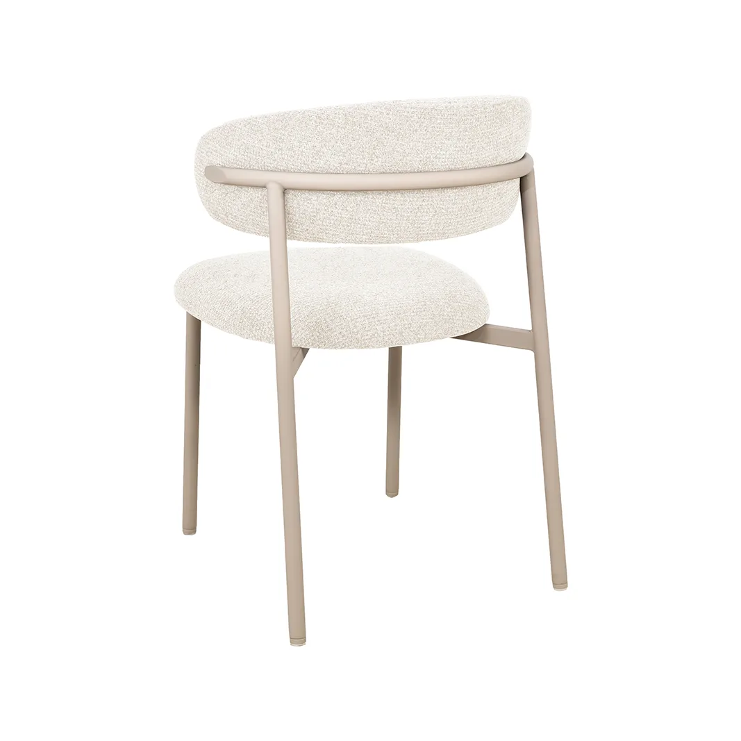 LABEL51 dining chair Kaito taupe metal