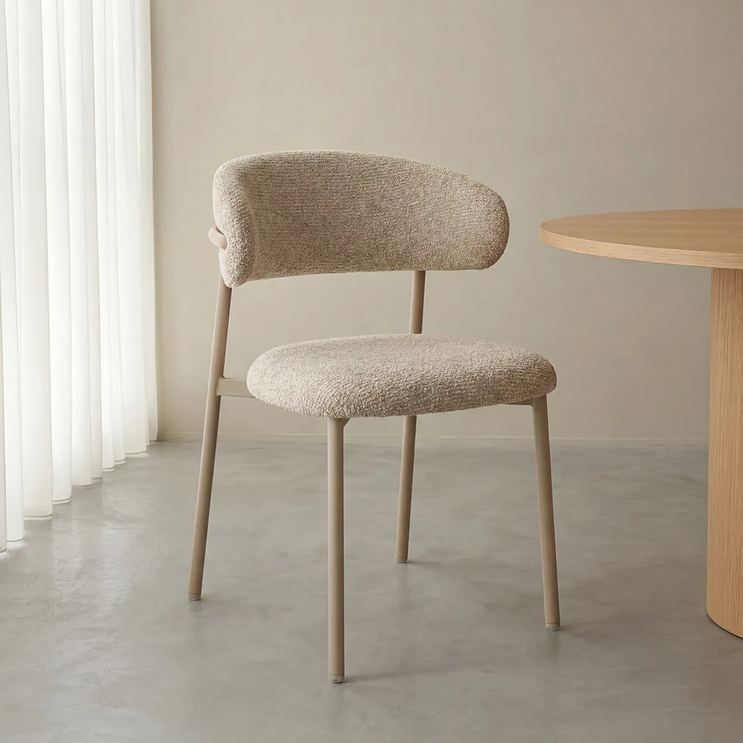 LABEL51 dining chair Kaito taupe metal