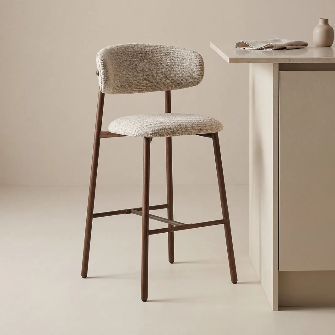 LABEL51 Barkruk Kaito laag in Prestige Beige
