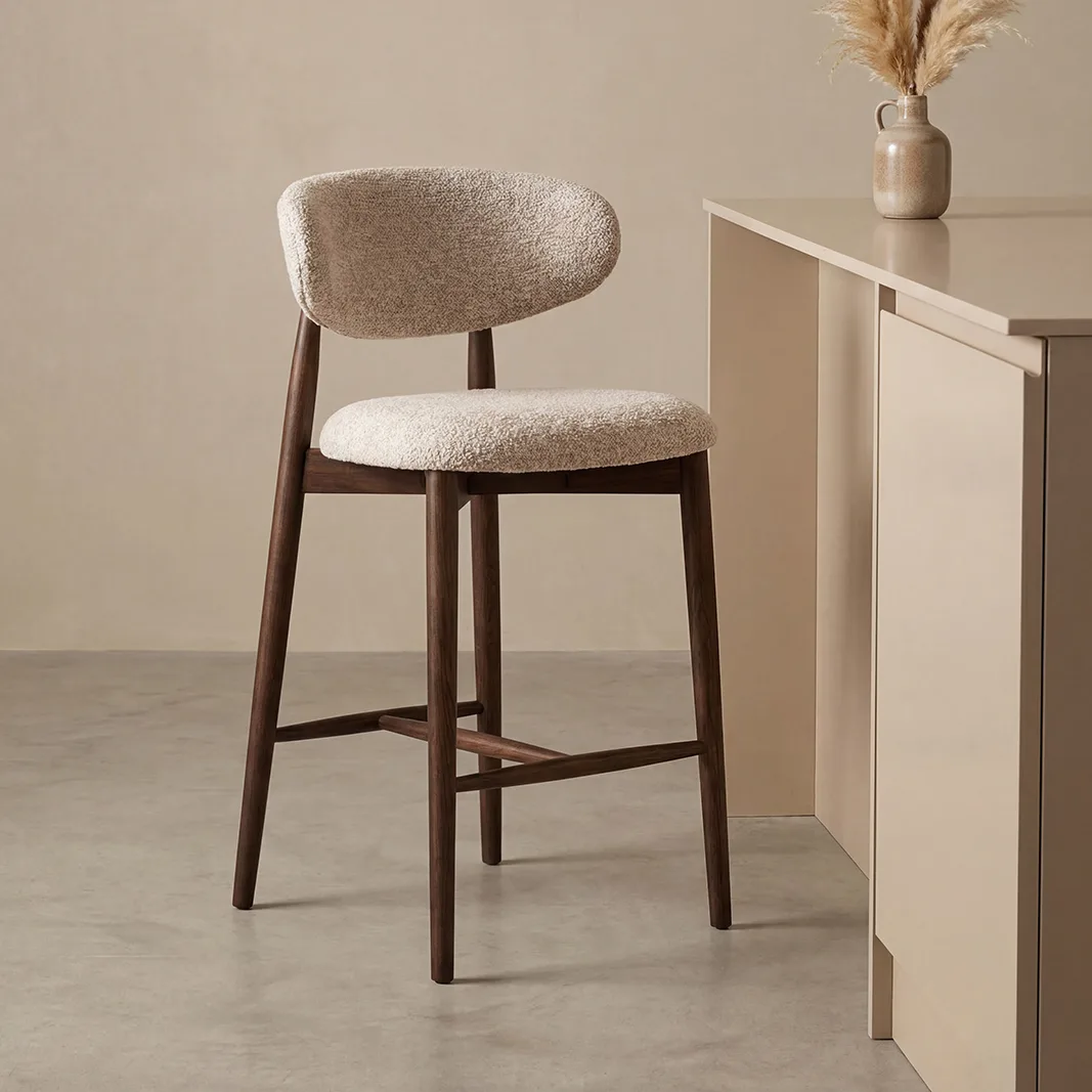 LABEL51 Barhocker Kyoto laag in Beige Superb