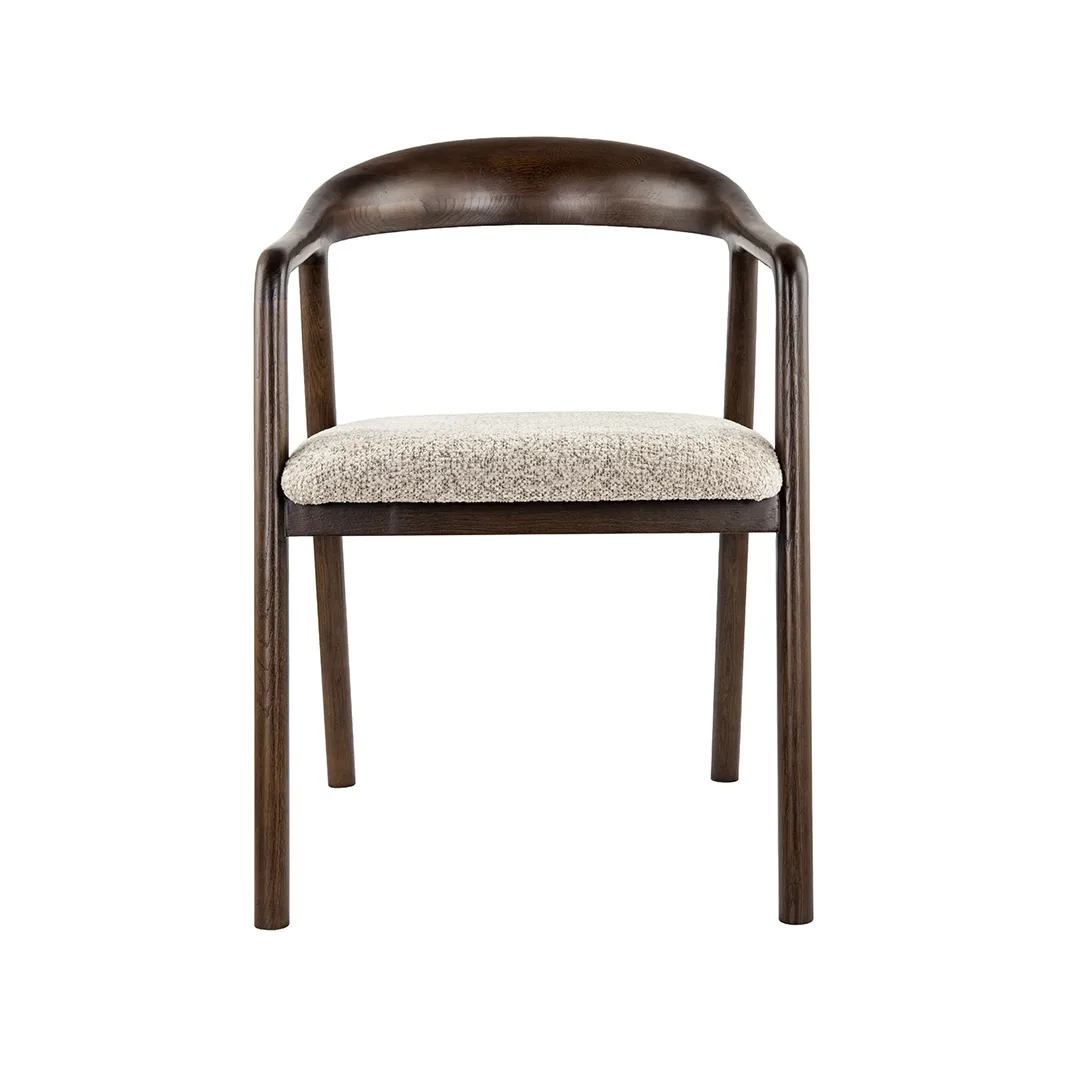 LABEL51 Esszimmerstuhl Lone walnoot hout in Beige Superb, Detail 2