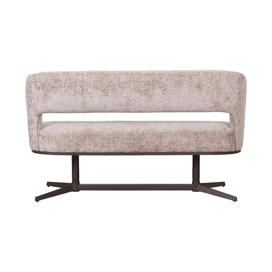 LABEL51 Essbank Port Grimaud in Naturel chenille 150x61x88 cm, Detail 3