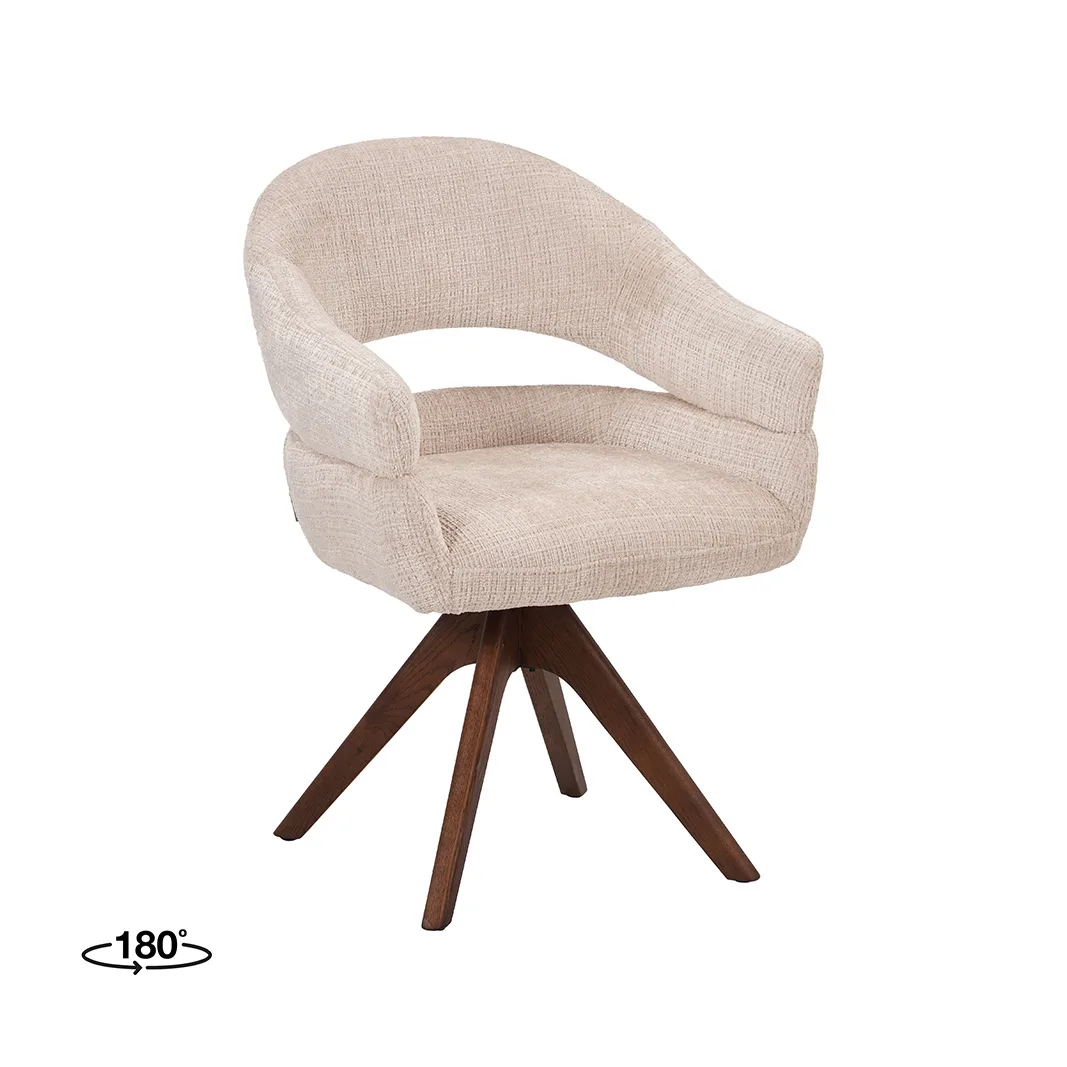 LABEL51 Esszimmerstuhl Sofia espresso hout in Cremona Naturel