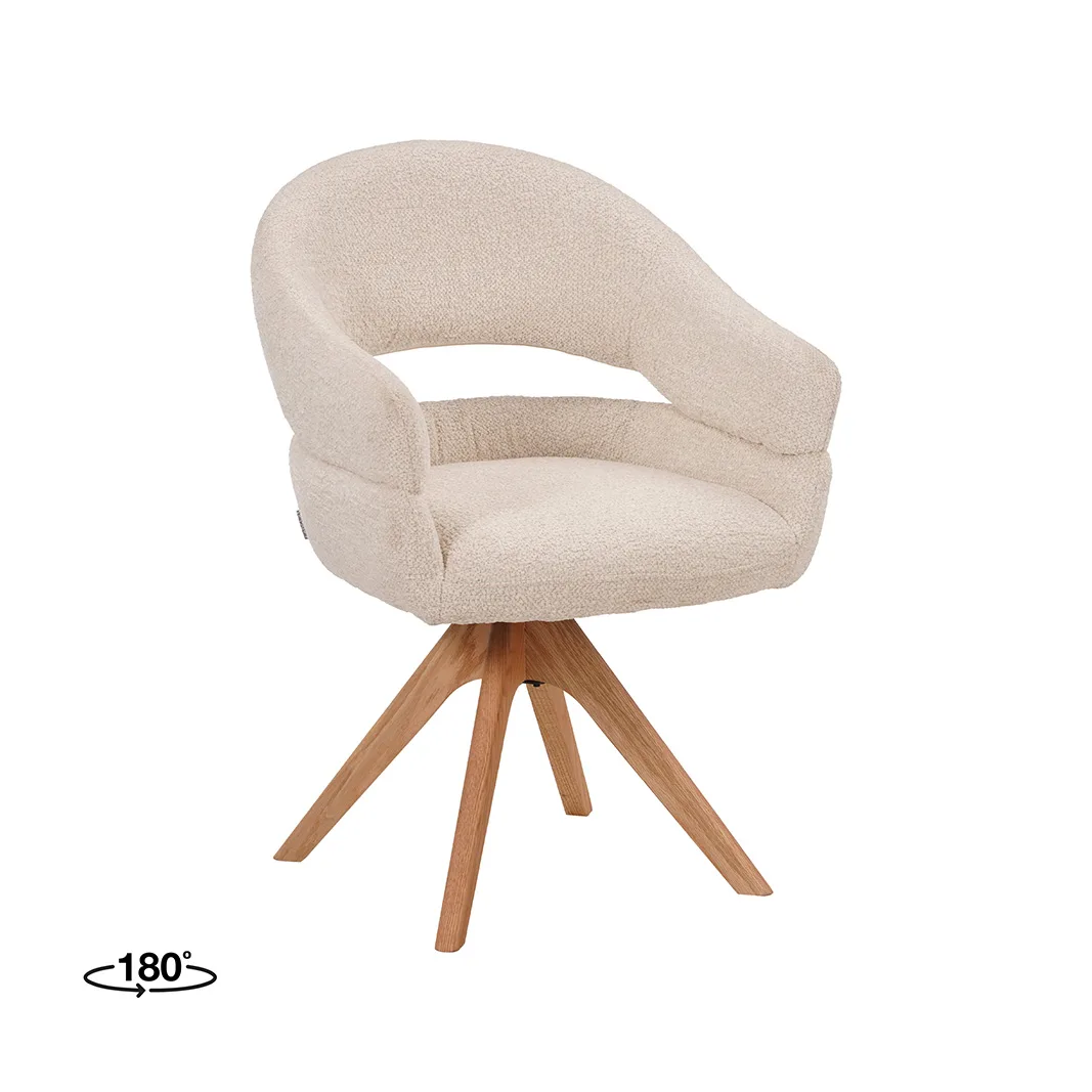 LABEL51 Esszimmerstuhl Sofia naturel hout in Naturel Superb