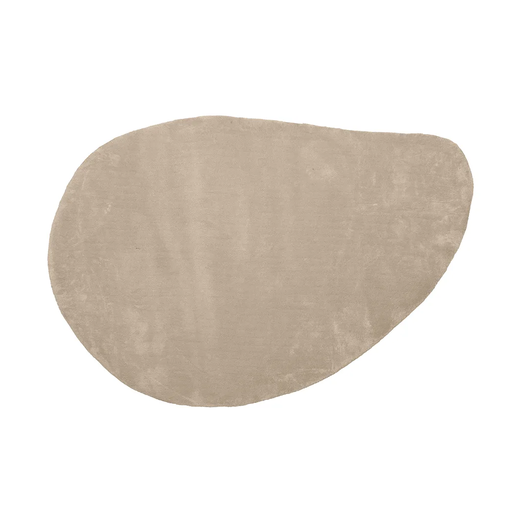 LABEL51 Vloerkleed Velo 160x230 cm, organisch in Beige polyester