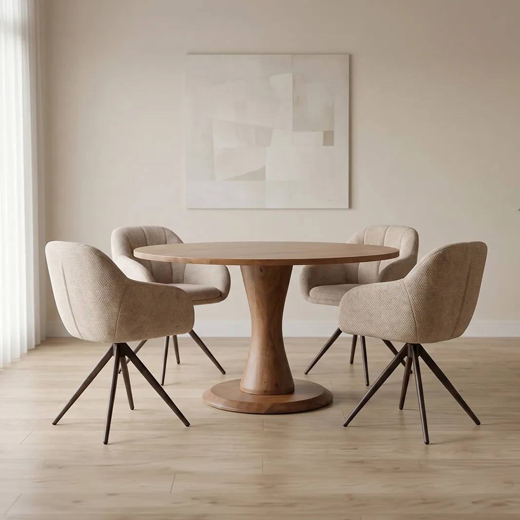 LABEL51 Esstisch Craft Rund, 130x130 cm - LABEL51