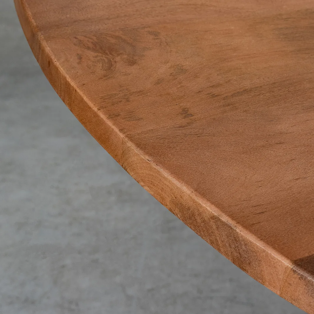 LABEL51 Esstisch Craft Rond, 130x130 cm in Nature Smooth, Detail 3