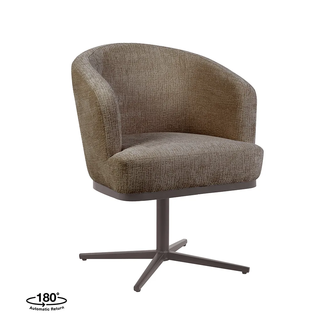 LABEL51 Esszimmerstuhl Cannes brons metaal in Tresor Retro Taupe