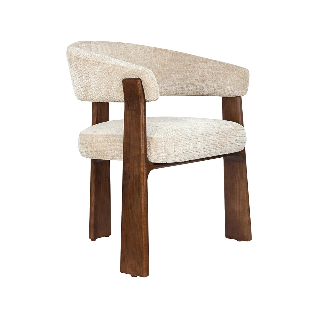 Eetkamerstoel Nice walnoot hout - LABEL51