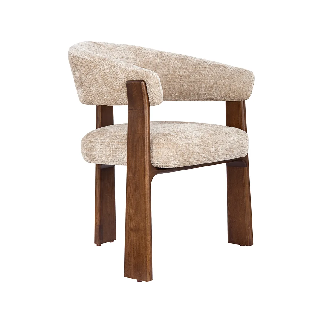 LABEL51 dining chair Nice walnoot wood (Cremona, Natural)