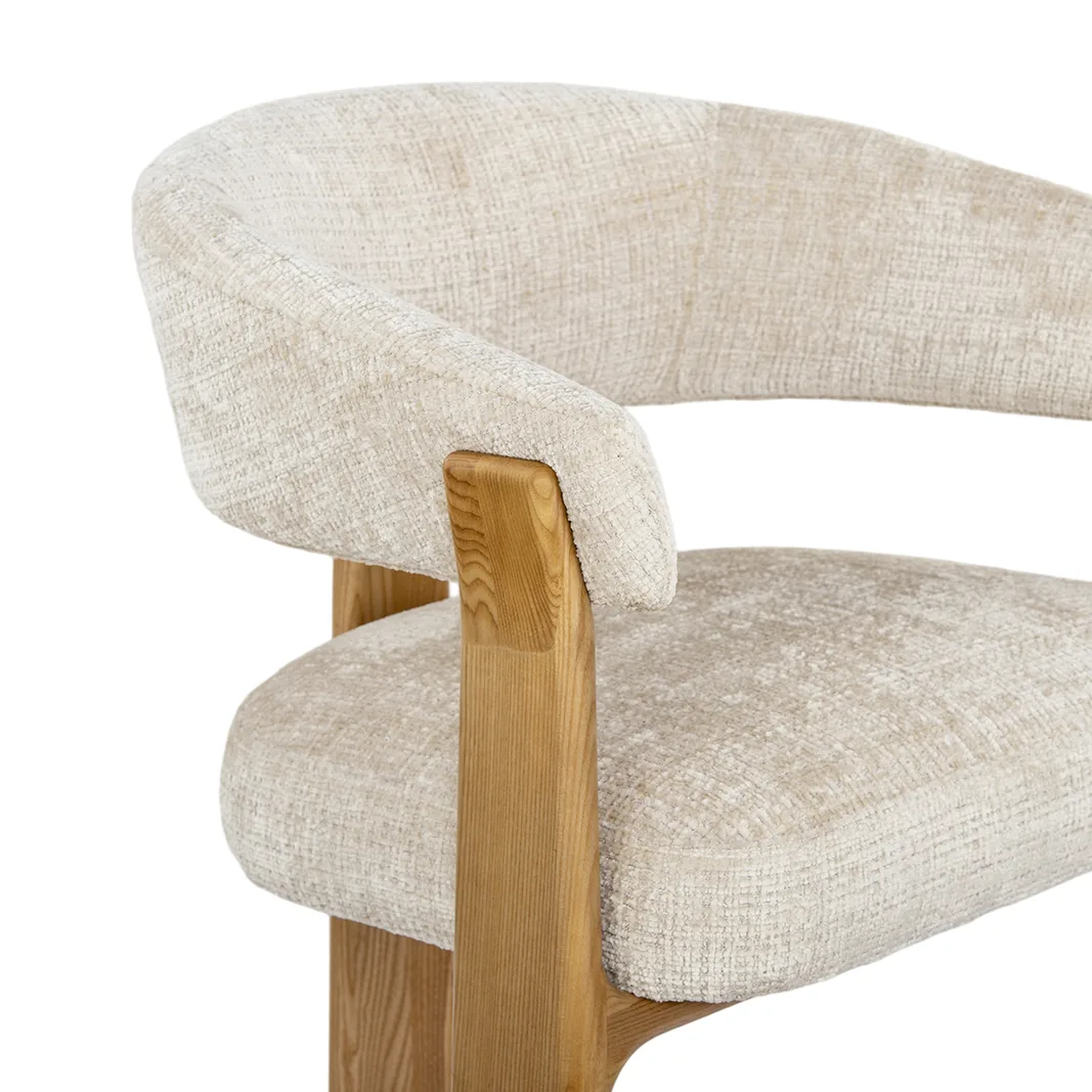 LABEL51 Esszimmerstuhl Nice naturel hout in Cremona Naturel, Detail 5