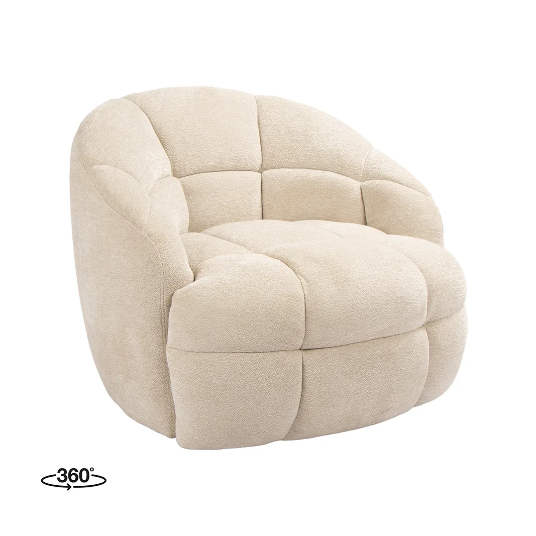 LABEL51 Sessel Bubble (Raven, Natur)