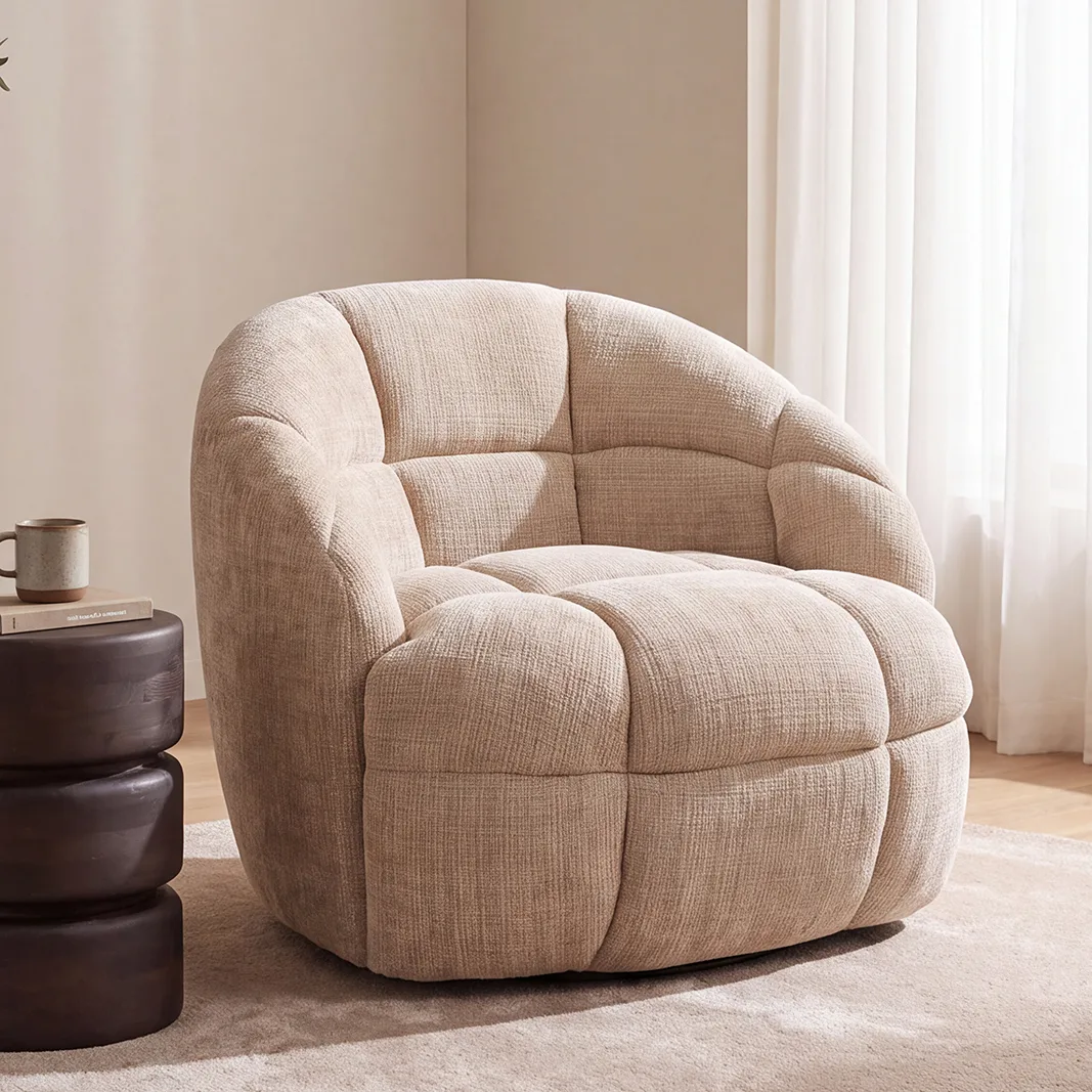 Fauteuil Bubble (Raven, Natural) - LABEL51