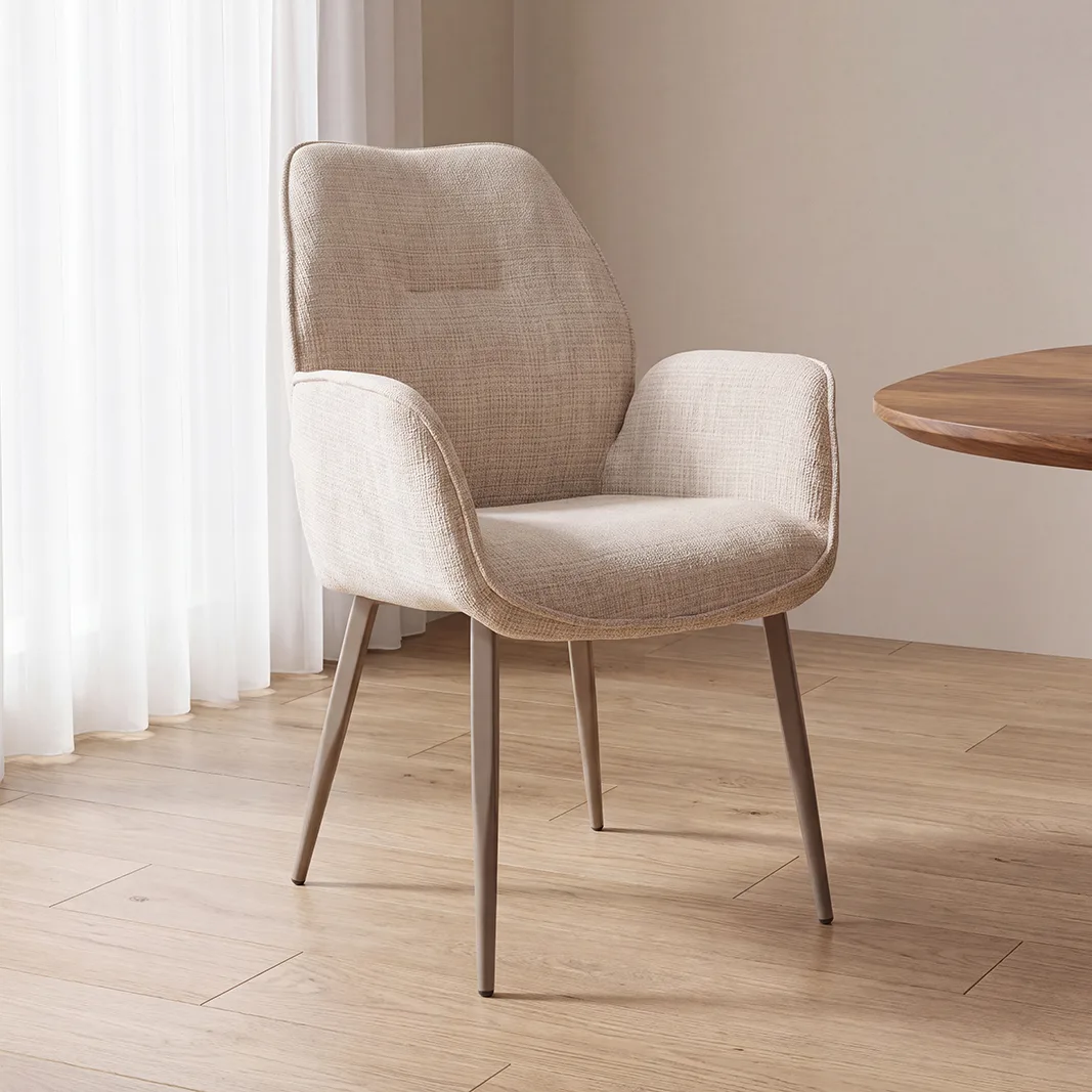 LABEL51 dining chair Mayson taupe metaal (Raven, Natural)
