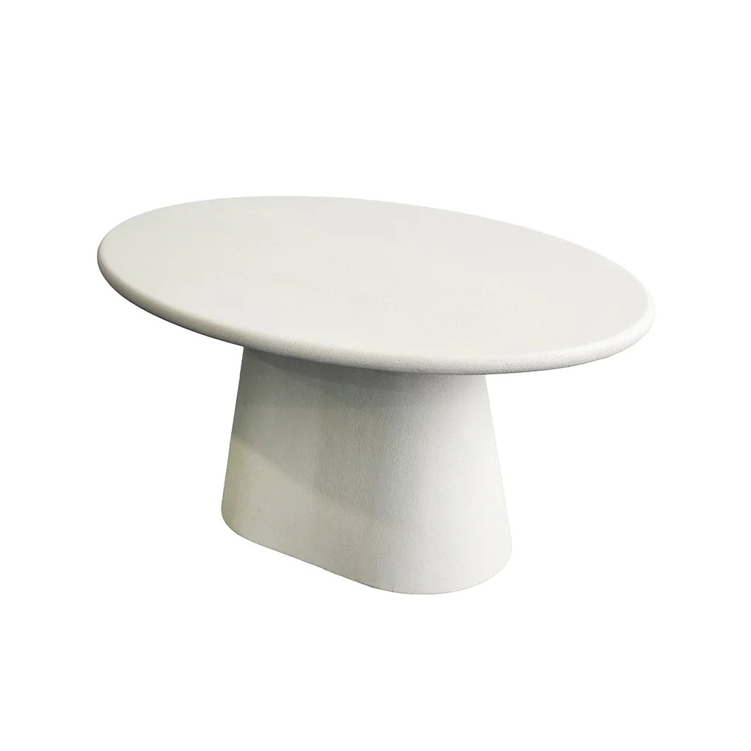 LABEL51 coffee table Elan 90 cm (Concrete, Beige)