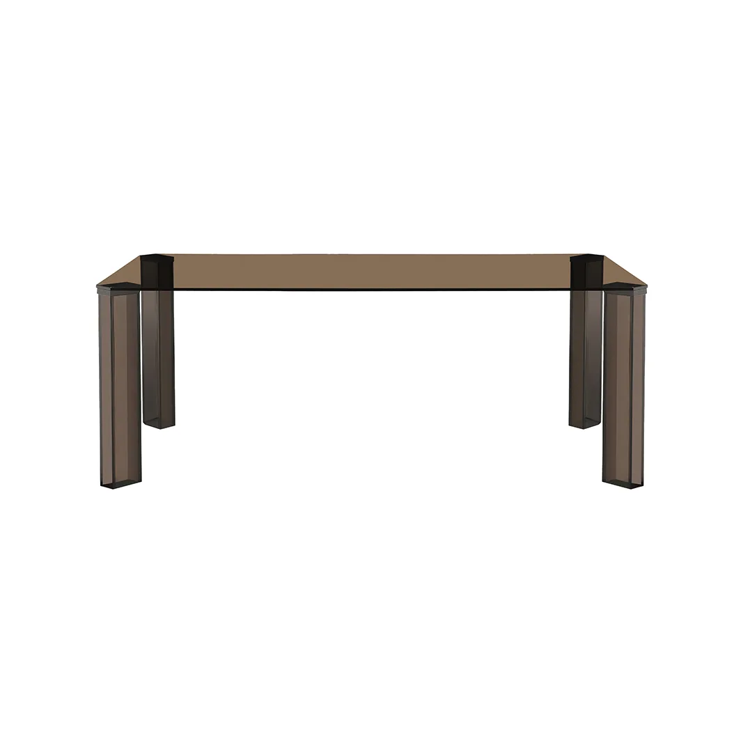 LABEL51 Esstisch Avery 200 cm (Glas, Brown)