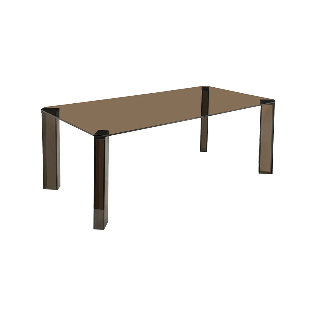 LABEL51 Esstisch Avery 200 cm (Glas, Brown)