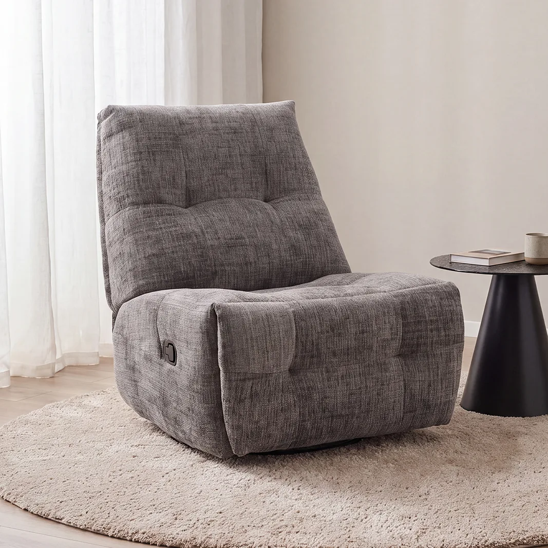 Fauteuil Reset Spot manueel verstelbaar (Cremona, Natural) - LABEL51