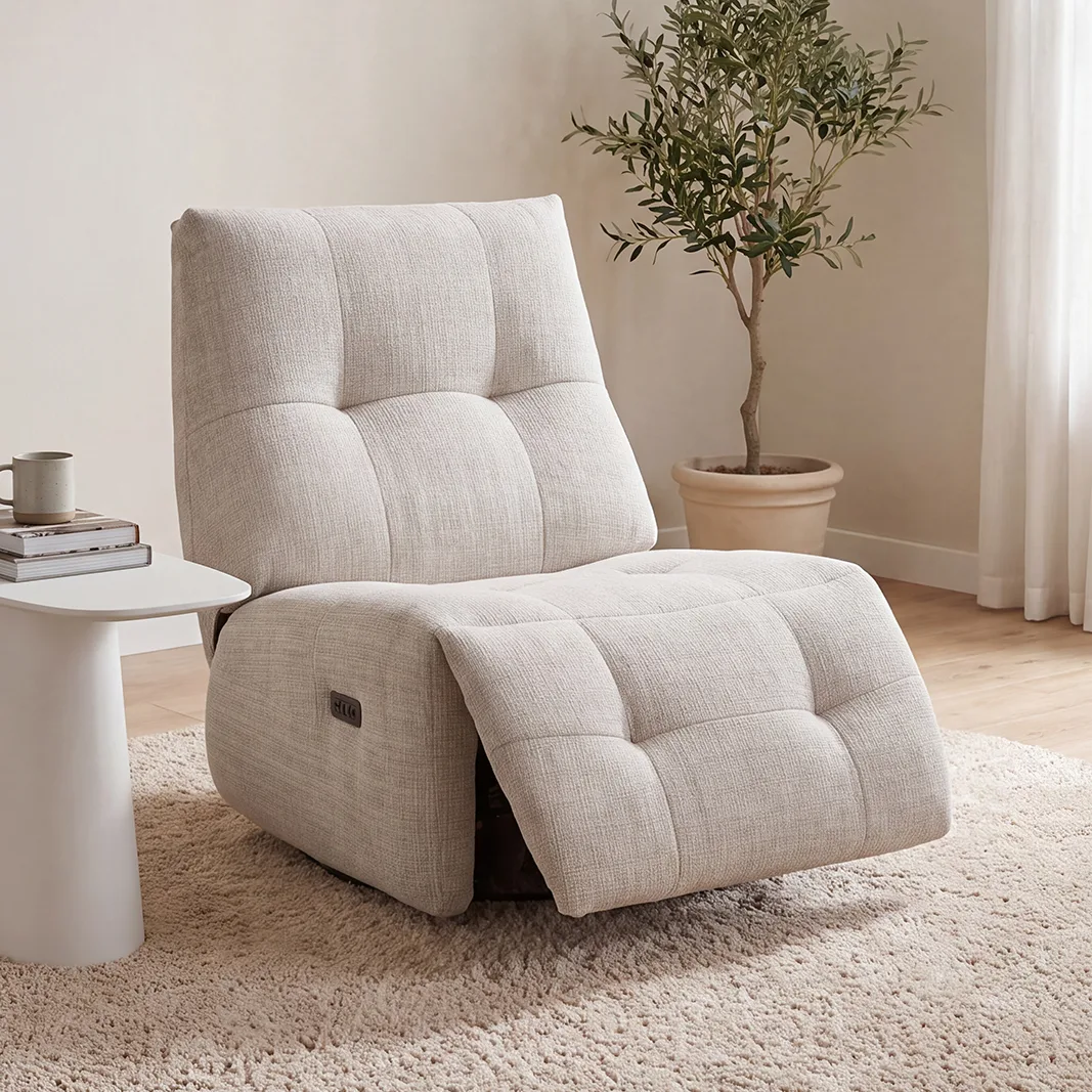 LABEL51 Sessel Snooze Lounge 1-motorig (Cremona, Natur)