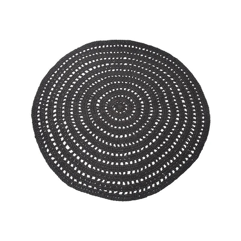 LABEL51 Teppich Knitted 150x150 cm, rond (Baumwolle, Army)