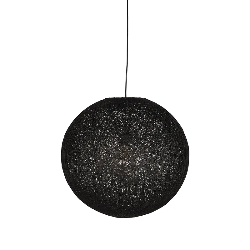 LABEL51 Hanglamp Twist M in Zwart vlas, detail 1