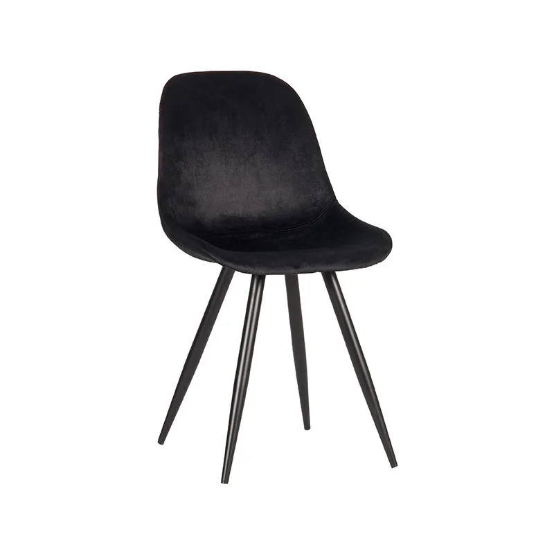 LABEL51 Esszimmerstuhl Capri zwart metaal in Velvet Black