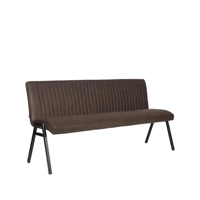 LABEL51 Essbank Matz 175 cm in Microfiber Anthracite