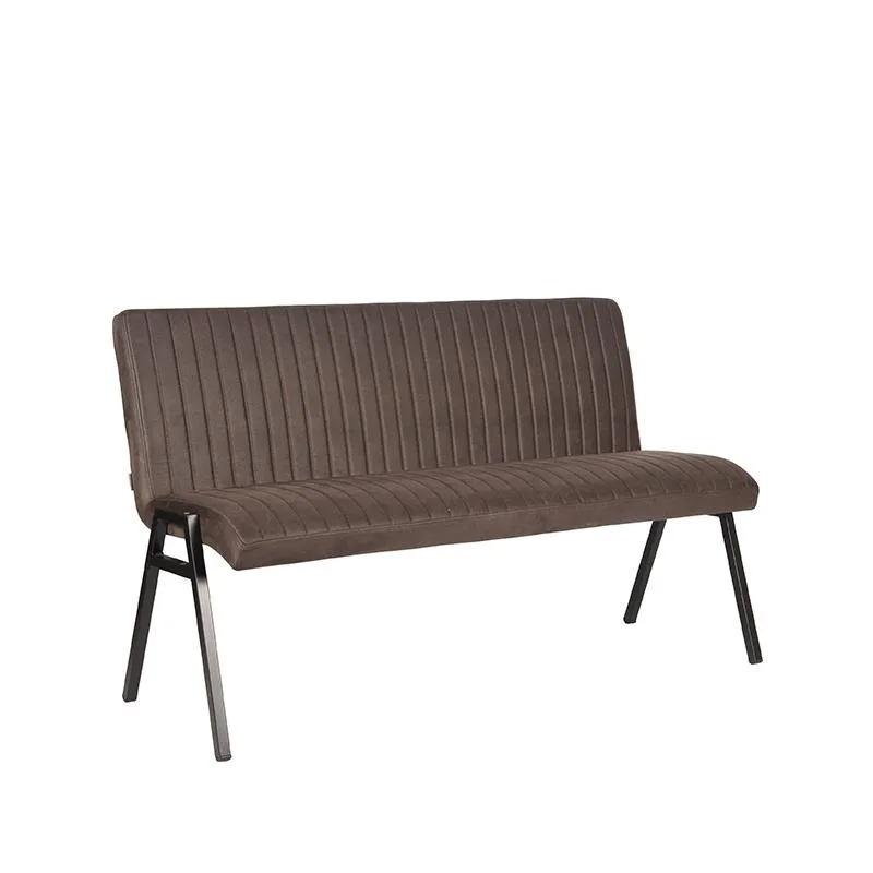LABEL51 Essbank Matz 145 cm in Microfiber Anthracite