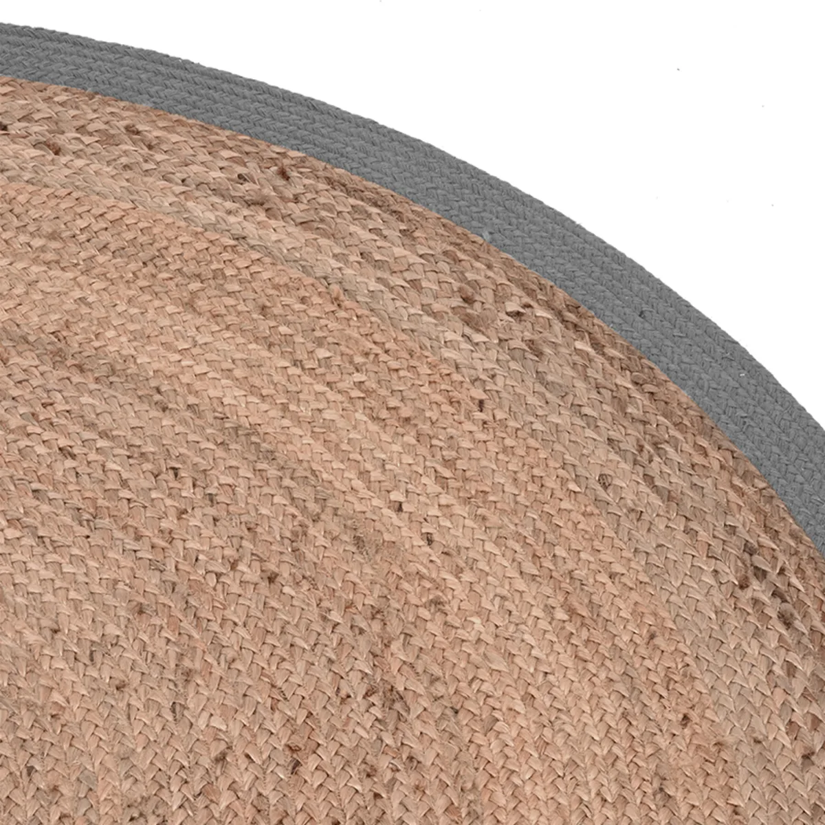 LABEL51 Teppich Jute 90x90 cm, rond in Naturel jute, Detail 1