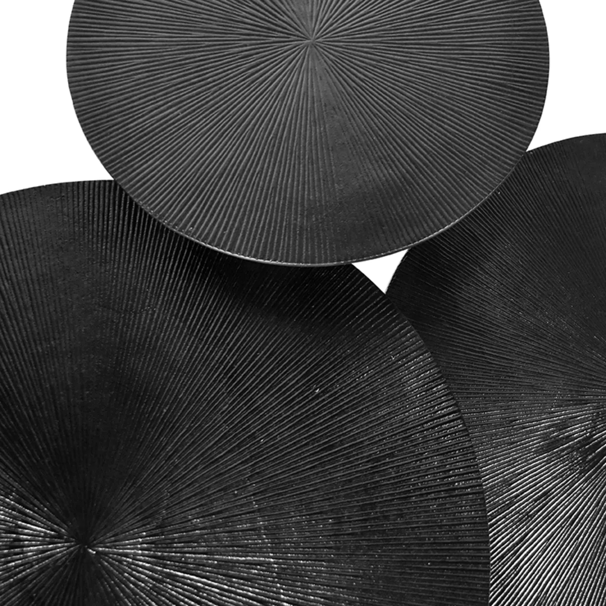 LABEL51 Couchtisch Set Nobby 60 cm, rond in Zwart metaal, Detail 1