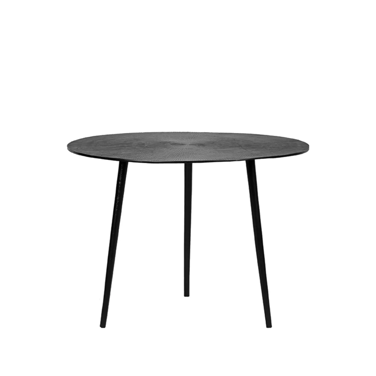 LABEL51 Couchtisch Nobby 60 cm, rond in Zwart metaal
