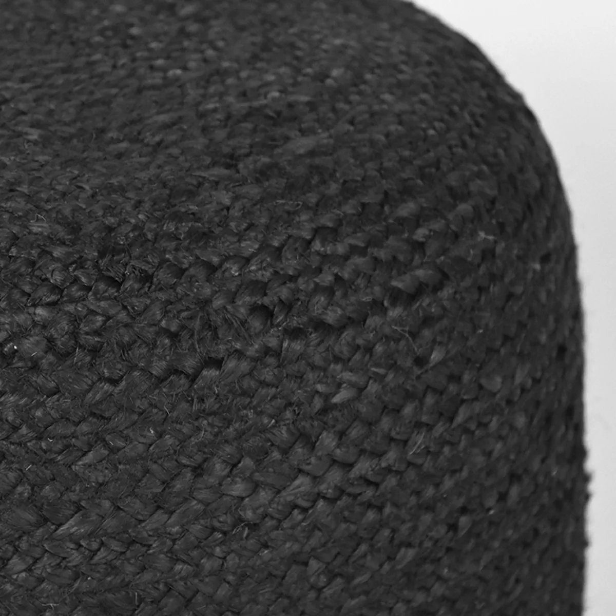 LABEL51 Pouf Jute 50 cm in Zwart jute, Detail 1
