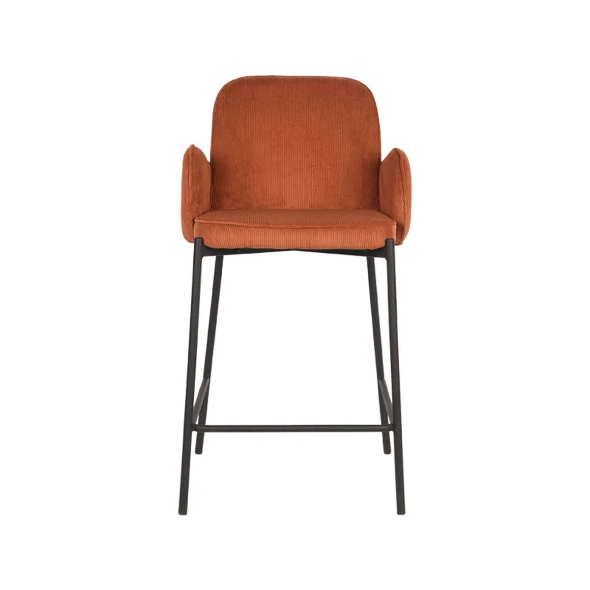 LABEL51 Barhocker Jari laag in Ribcord Rust, Detail 1