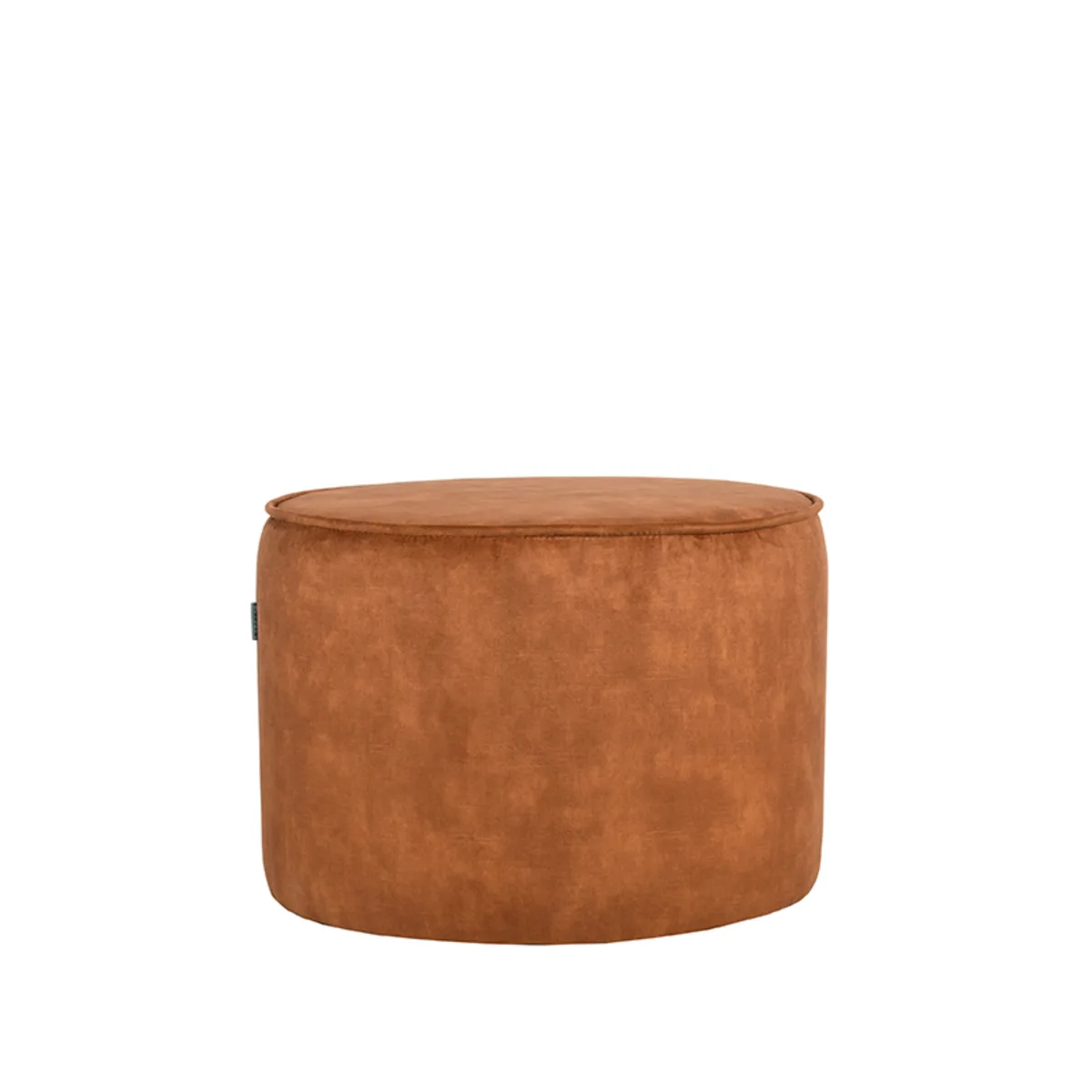 LABEL51 Pouf Tibo 55 cm, rond in Velours Ocher