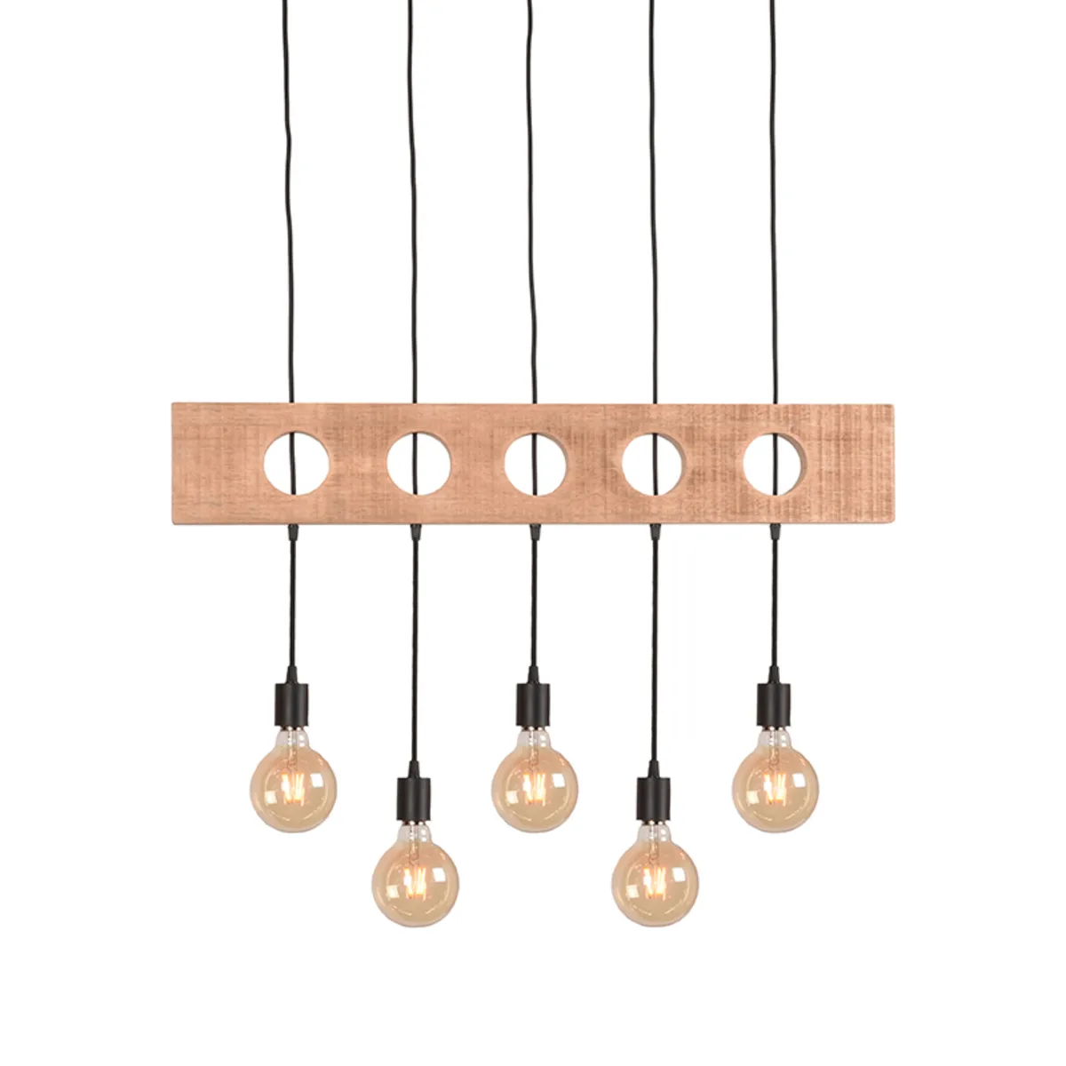 LABEL51 Hanglamp Timber in Zwart metaal, detail 1