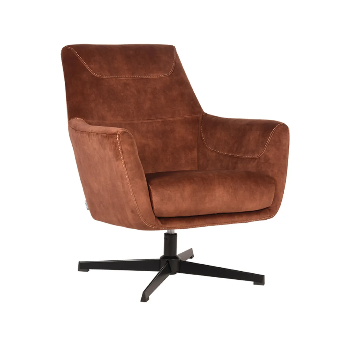 LABEL51 Sessel Toby in Velours Rust, Detail 1
