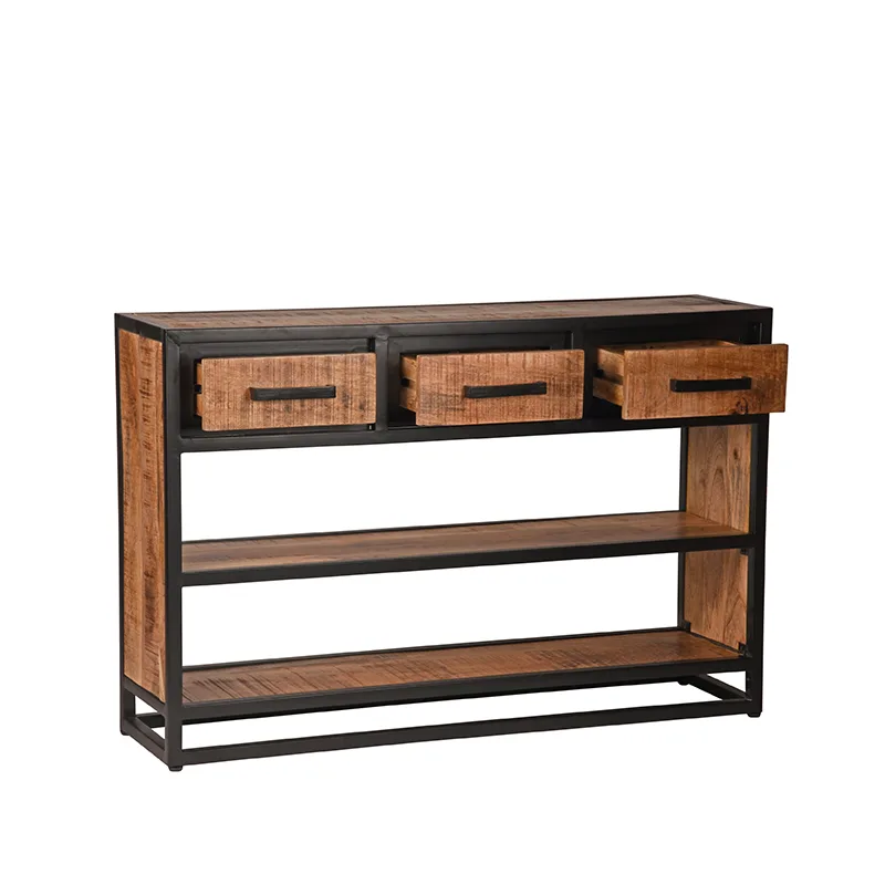 Sidetable Tampa (Madera de mango, Rough) - LABEL51