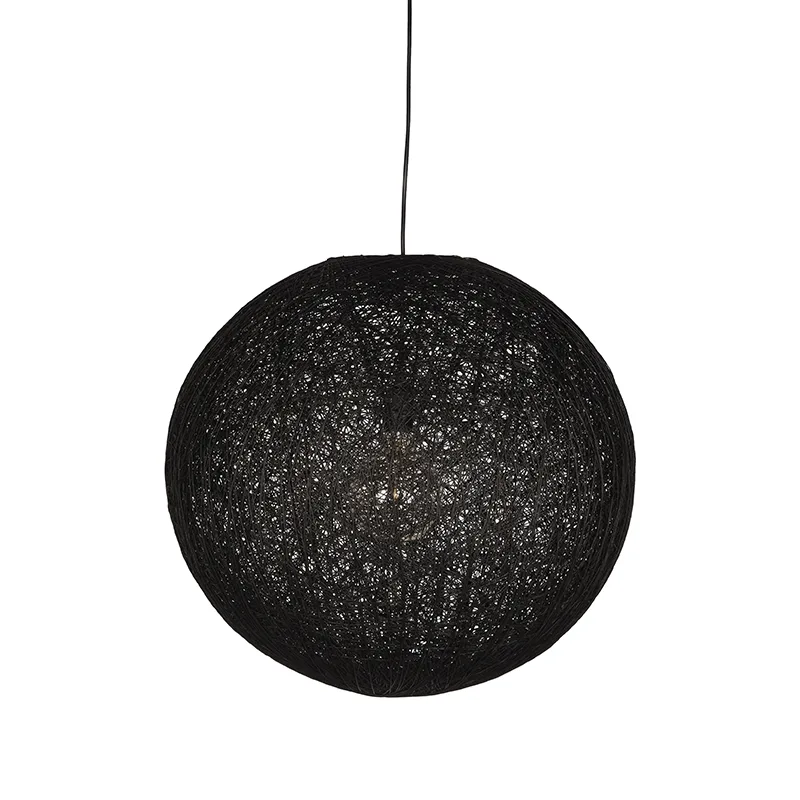 LABEL51 Hanglamp Twist L in Zwart vlas, detail 1