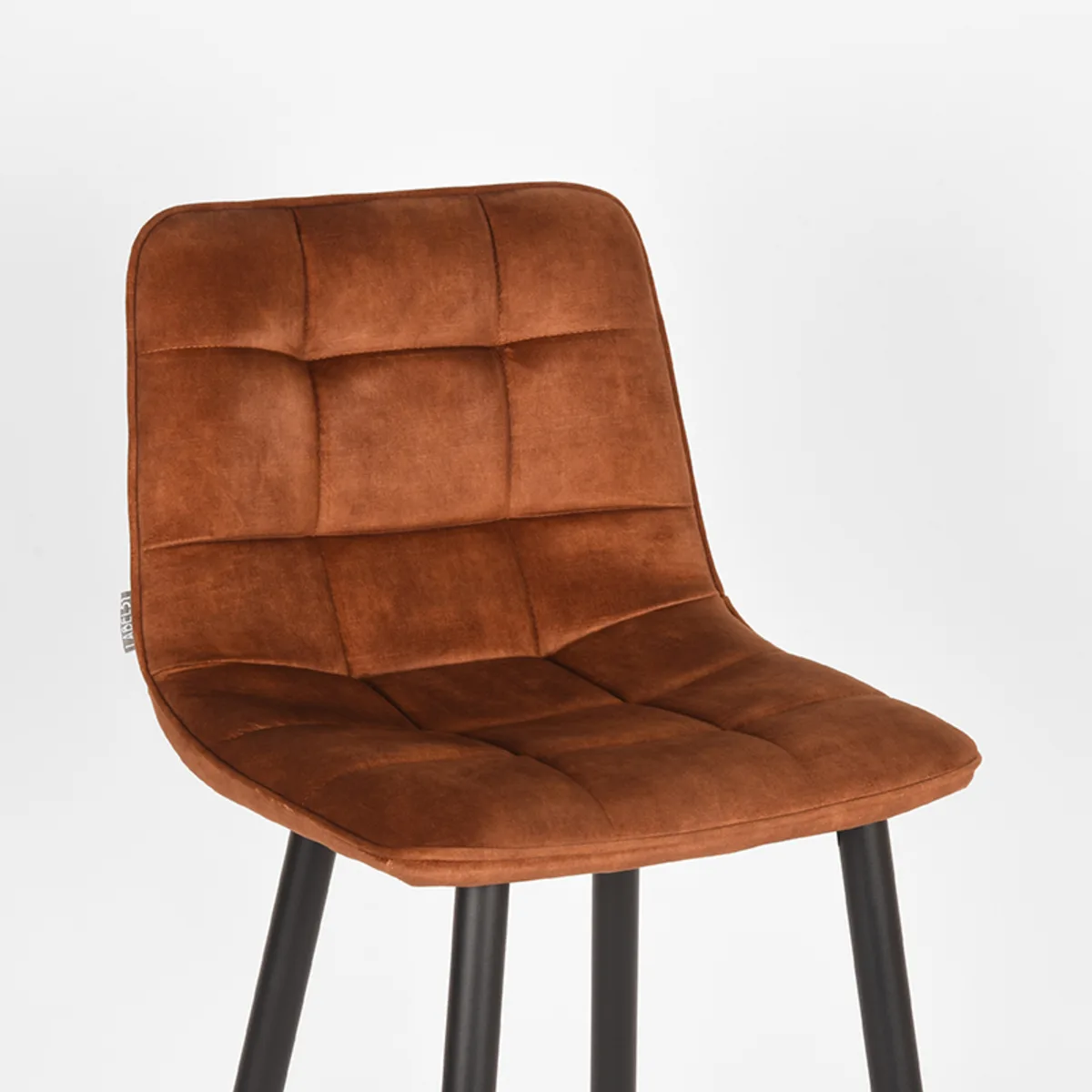 LABEL51 Barhocker Jelt laag in Velours Ocher, Detail 4