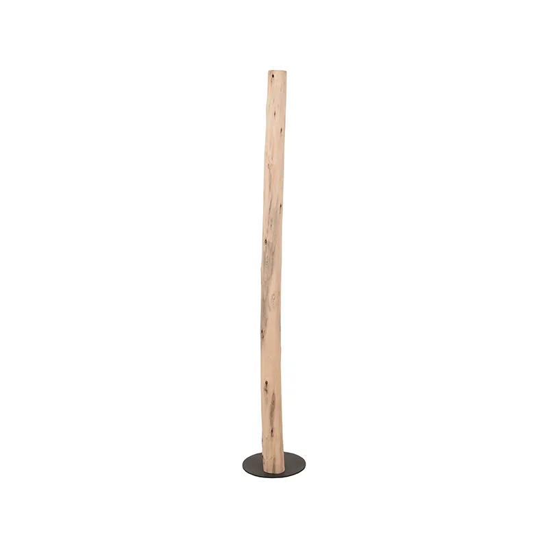 LABEL51 Vloerlamp Woody in Naturel hout, detail 2