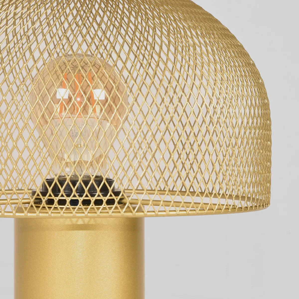 LABEL51 Tafellamp Fungo 1-lichts in Goud metaal, detail 2