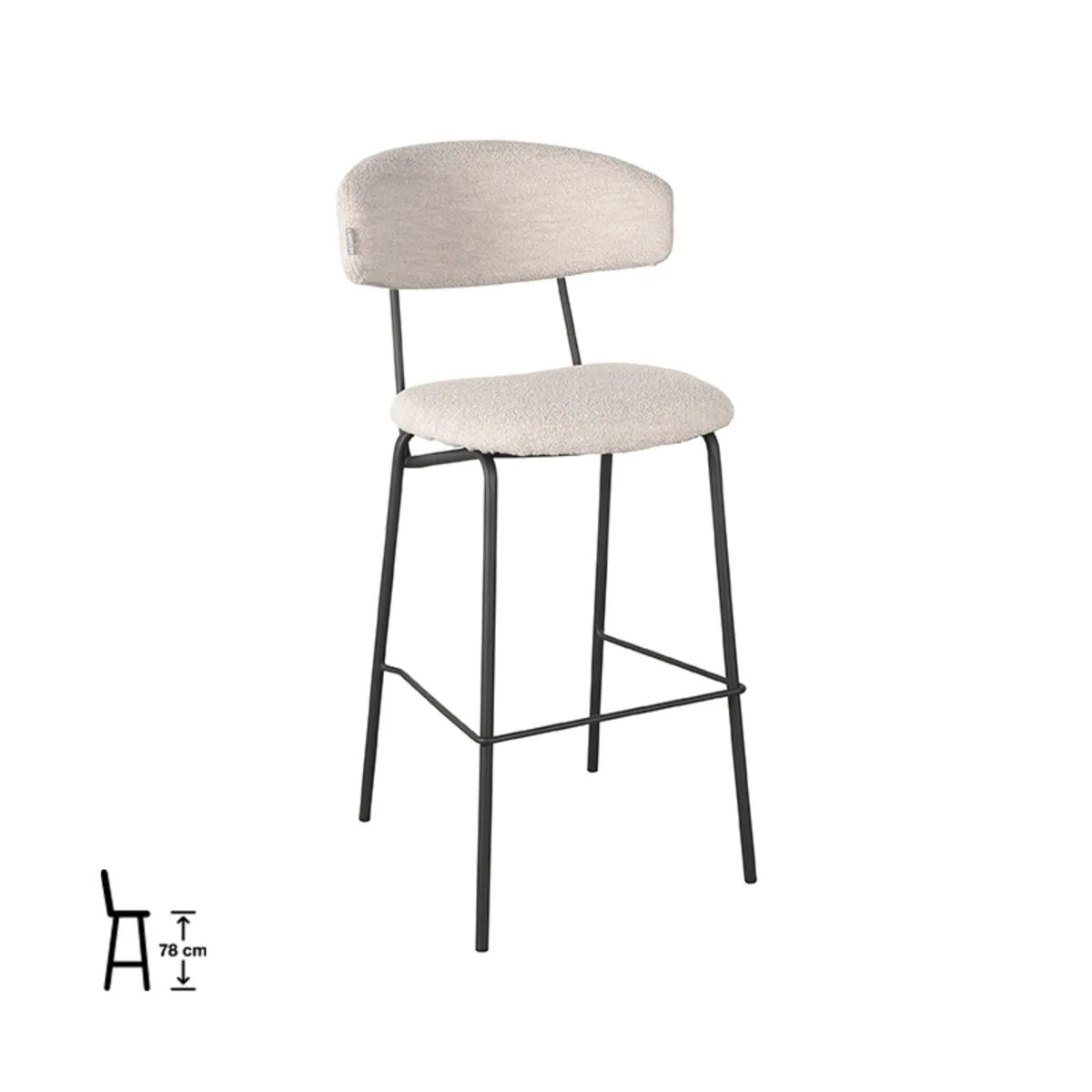 Barkruk Zack hoog - LABEL51