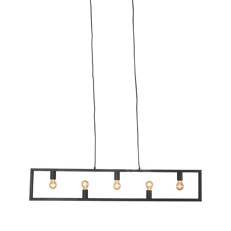 LABEL51 Hanglamp Quadrato in Zwart metaal, detail 1