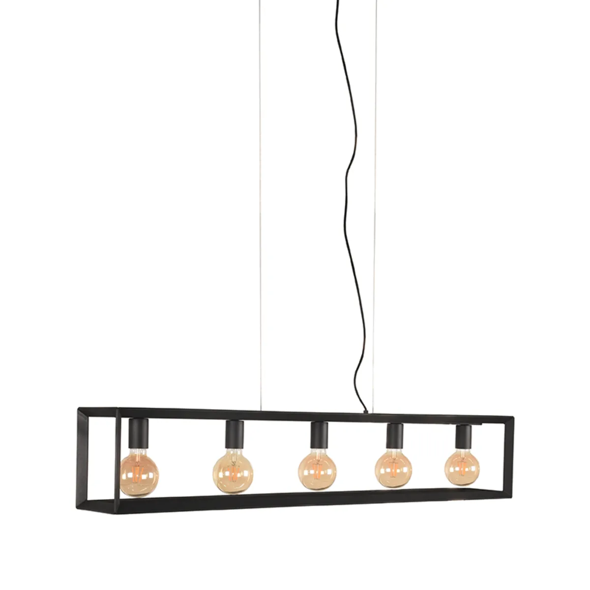 LABEL51 Hanglamp Tetto 5-lichts in Zwart metaal, detail 1