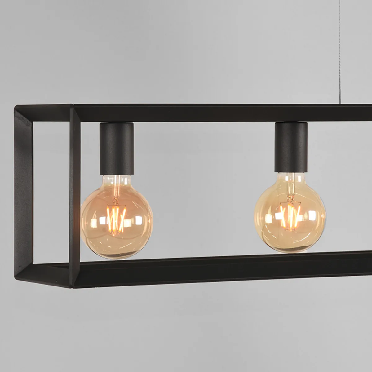 LABEL51 Hanglamp Tetto 5-lichts in Zwart metaal, detail 3