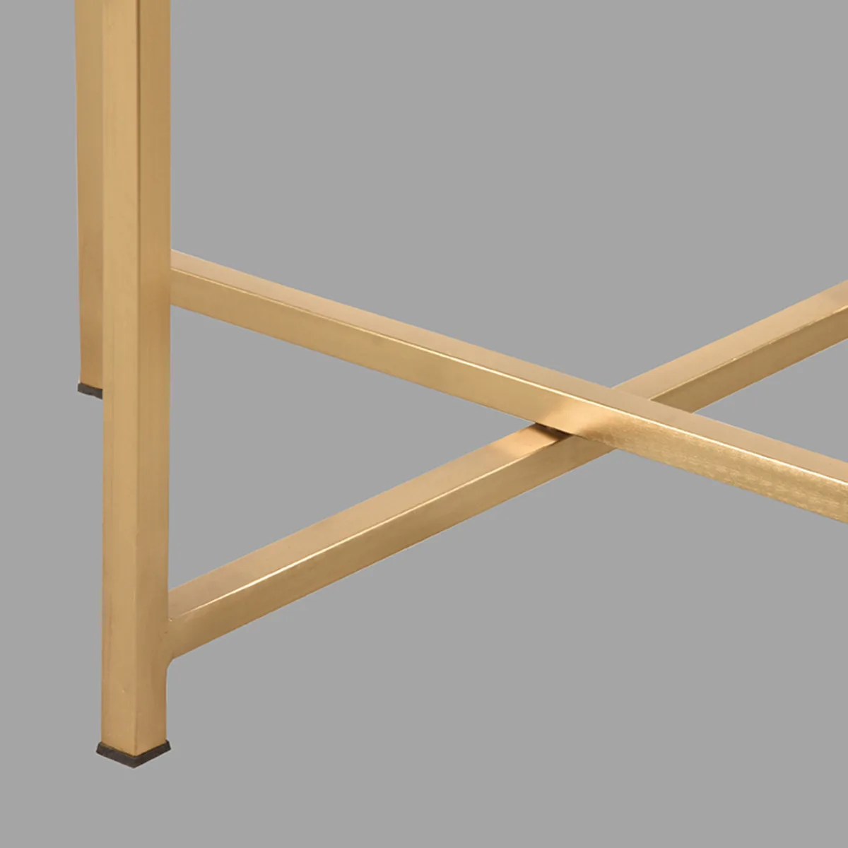 LABEL51 Beistelltisch Dox 40 cm goud in Espresso mangohout, Detail 4