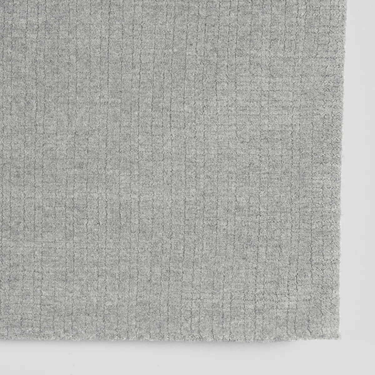LABEL51 Vloerkleed Wolly 160x230 cm in Grijs wol, detail 1