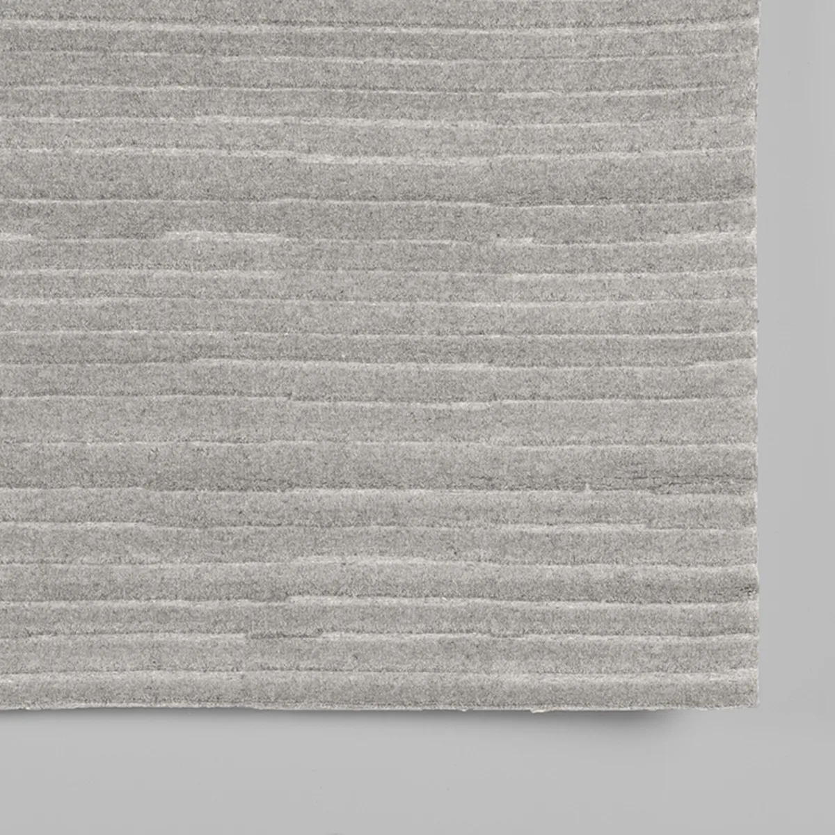 LABEL51 Vloerkleed Luxy 200x300 cm in Grijs wol, detail 1