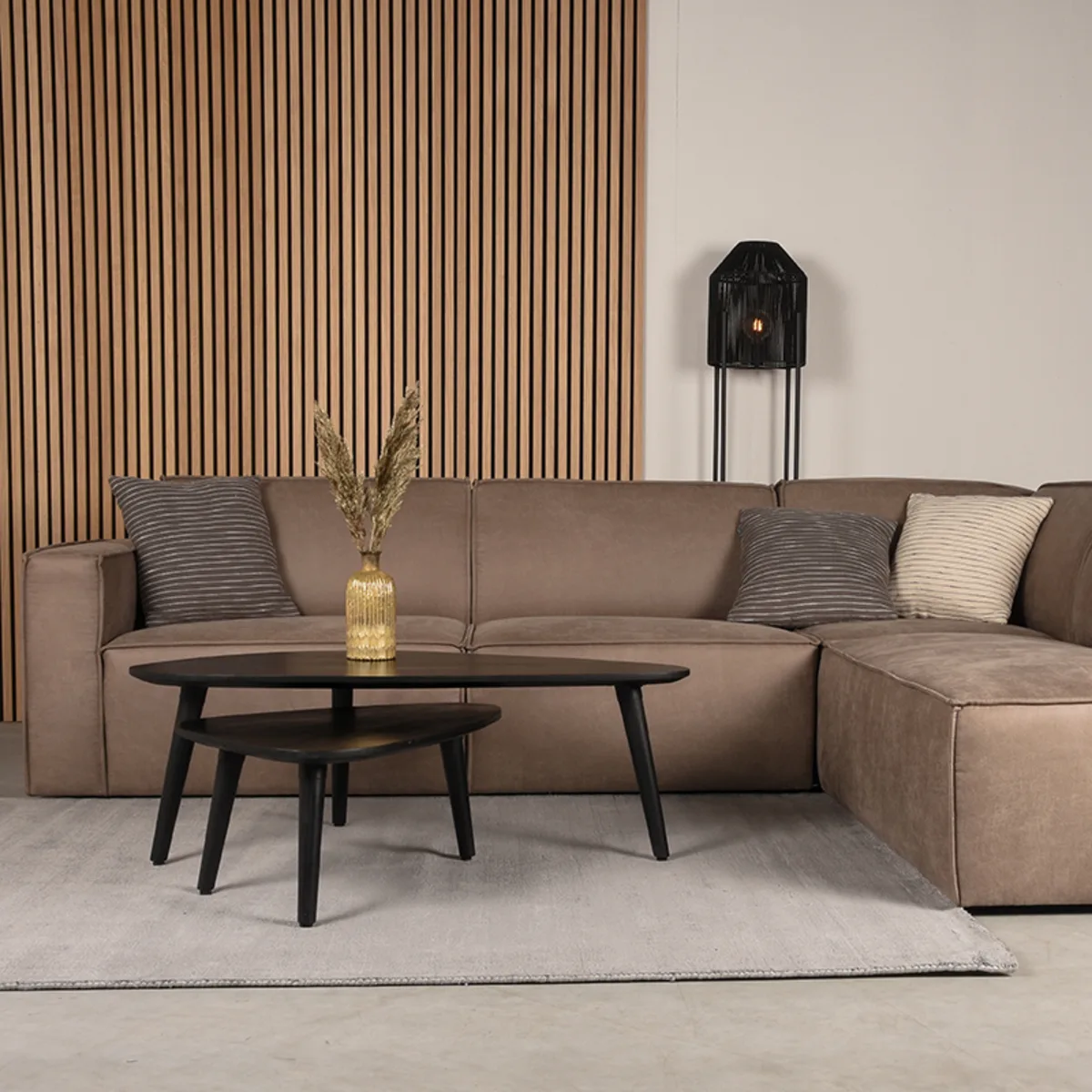 LABEL51 Teppich Velvy 160x230 cm in Grijs viscose, Detail 3