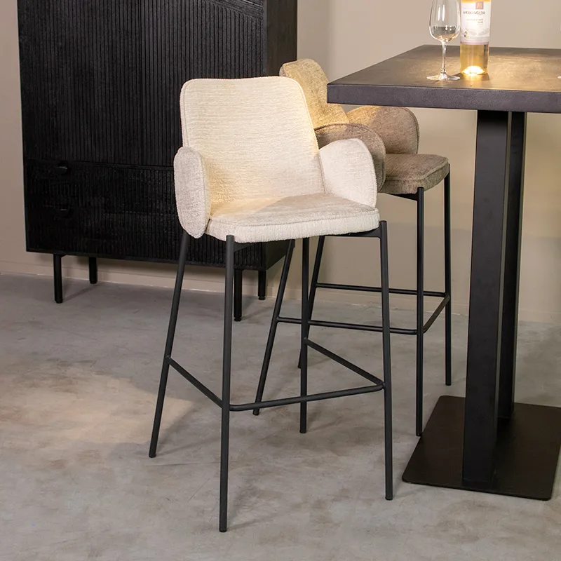 LABEL51 Barkruk Joni hoog in Elegance Cream